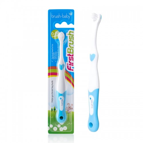 Brush-baby Baby Teething Toothpaste (0-2 Years old) + Baby First Brush 0 - 18 months 